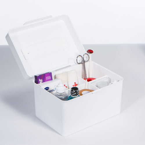 Litem | Multi Utility Storage Box With Lid | Orgnaizer | White |My Cube|  For Office & Home
