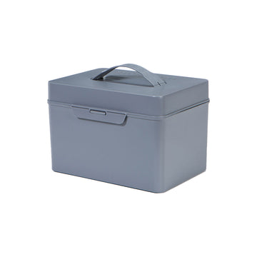 Litem | Multi Utility Storage Box With Lid | Orgnaizer | Grey | My Cube | For Office & Home