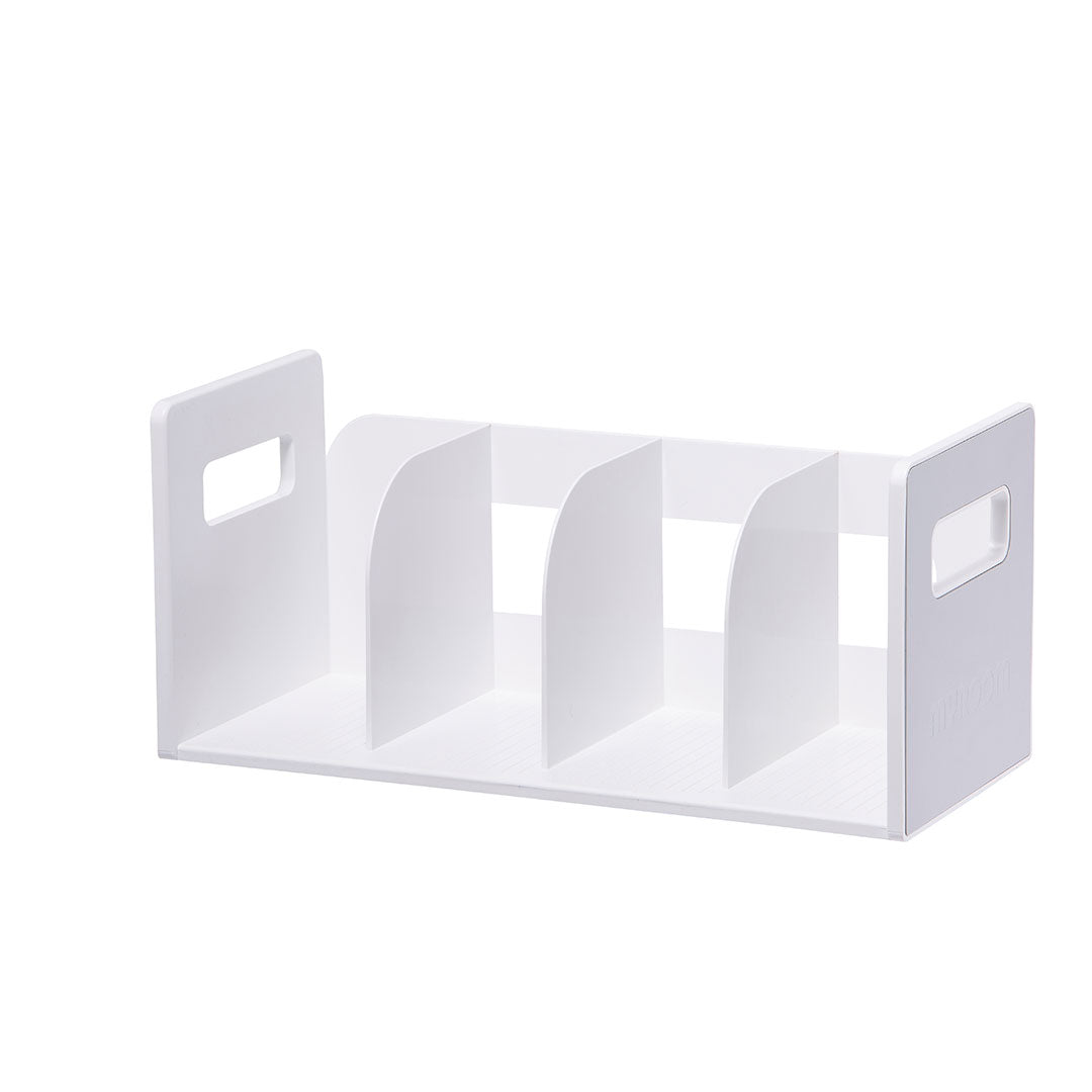 Litem | Book Rack with  4 Compartments | Organiser | Cool Grey | My Room