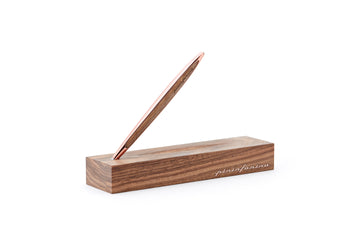 Pininfarina | Cambiano | Rose Gold | Classic | Ballpoint Pen | Solid Wood Desk Stand