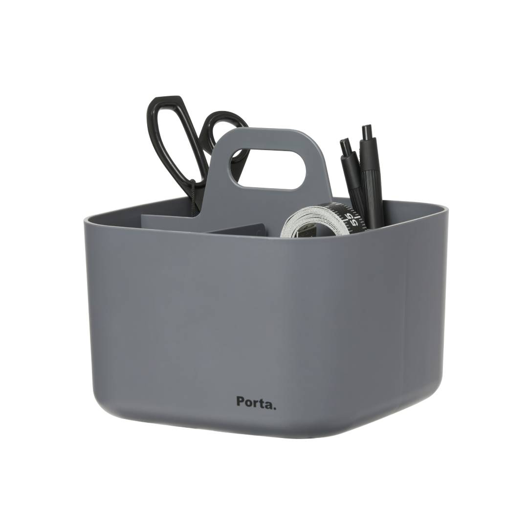 Litem | Portable | Stackable | Organizer | Grey| Porta Vita | For Office  Home & Kitchen