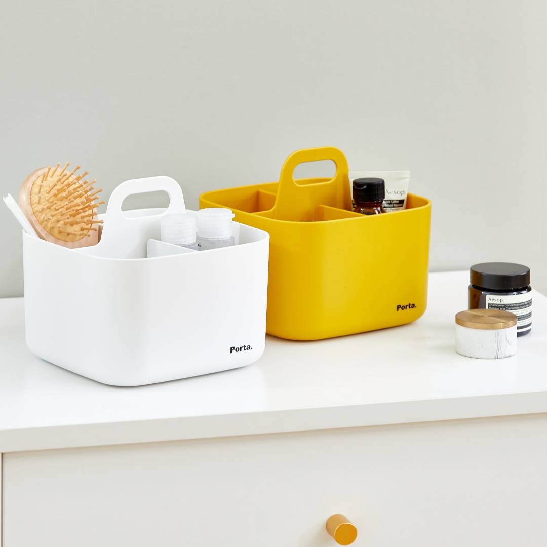 Litem | Portable | Stackable | Organizer | Ivory| Porta Vita | For Office  Home & Kitchen