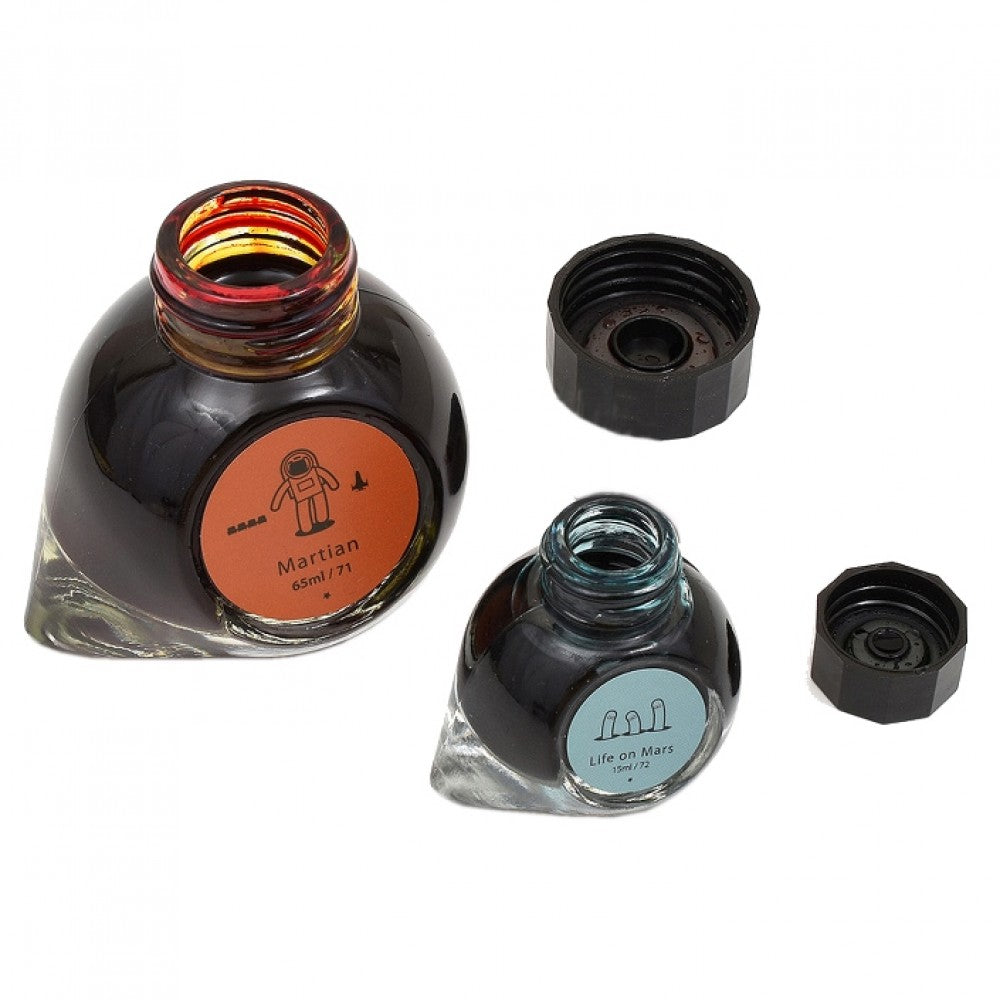 Colorverse Ink | Martian (65ml) and Life On Mars (15ml) | Orange and Gray | 2 Bottle Set | Dye-Based Nontoxic - penpencilink