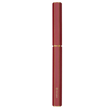 Ystudio Classic Revolve Fountain Pen – Red Hexogon | Medium Nib