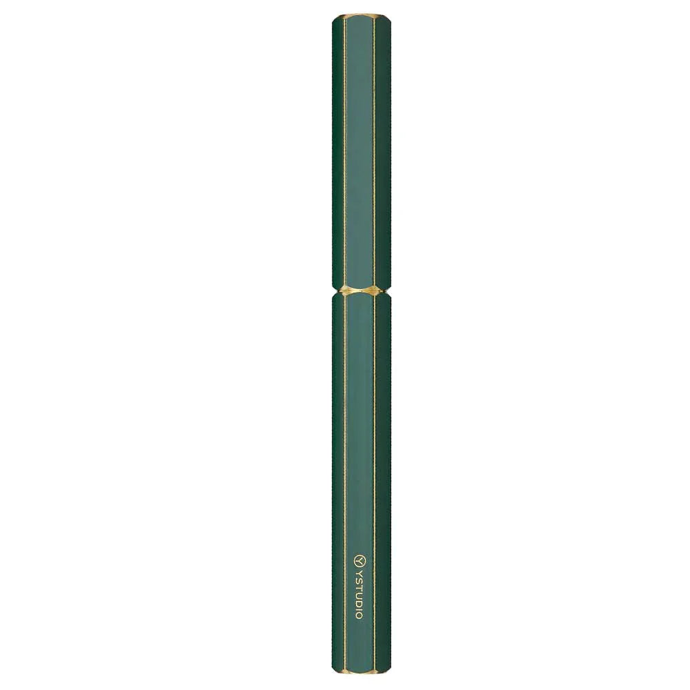 Ystudio Classic Revolve Fountain Pen - Green Hexogon | Medium Nib