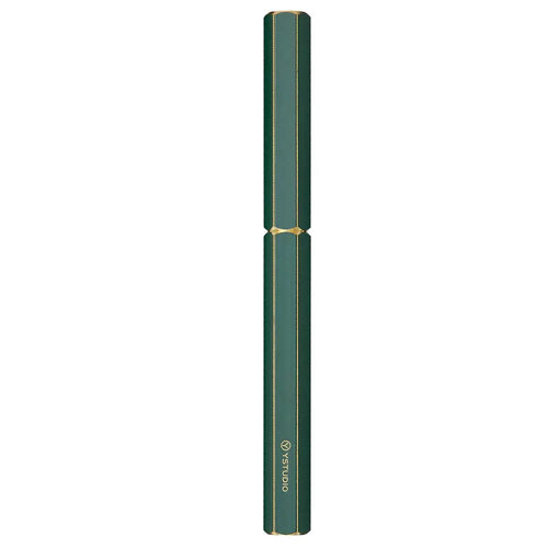 Ystudio Classic Revolve Fountain Pen - Green Hexogon | Medium Nib
