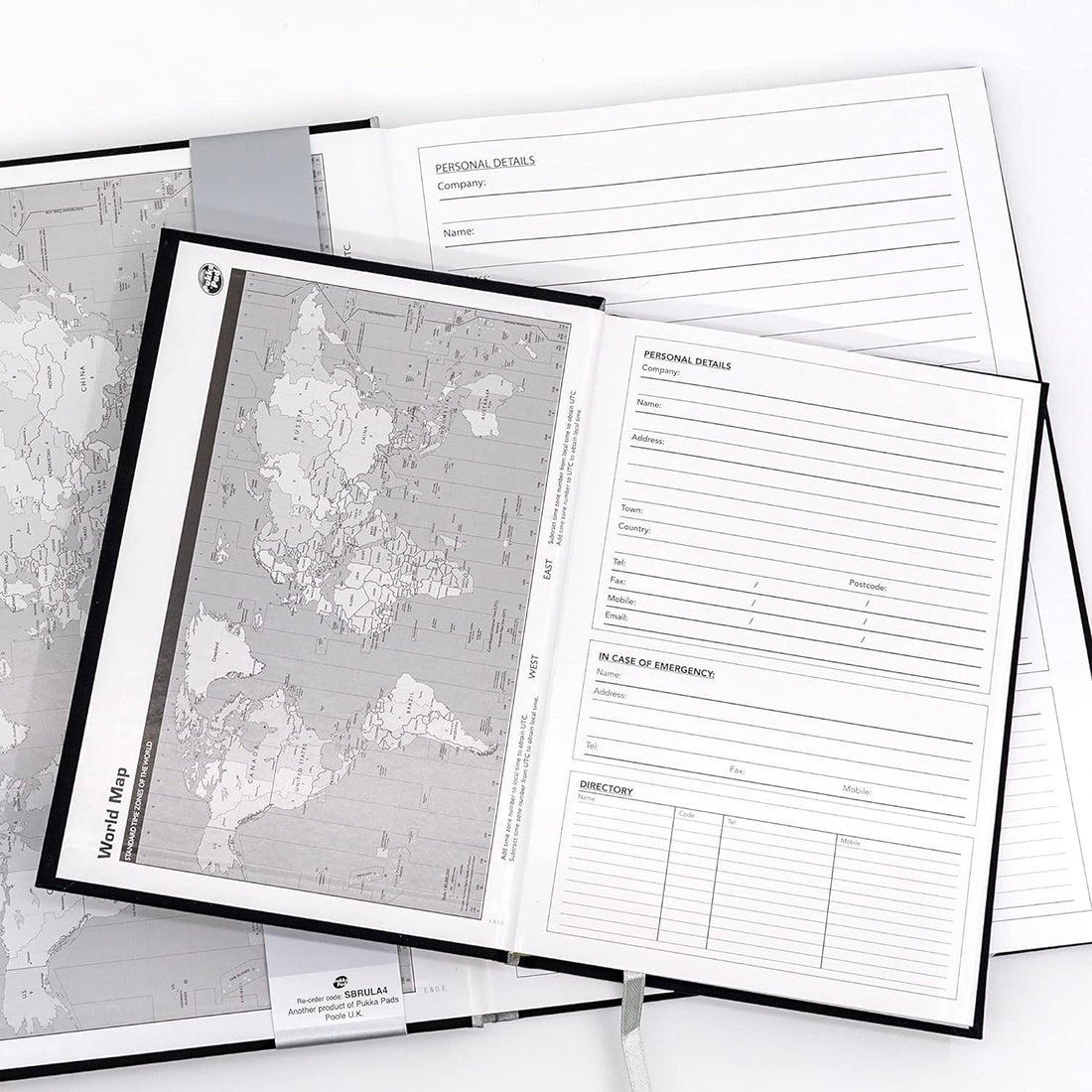 Pukka Pad Black Casebound A5 Pad, Single Ruled, 192 Pages, 90 GSM