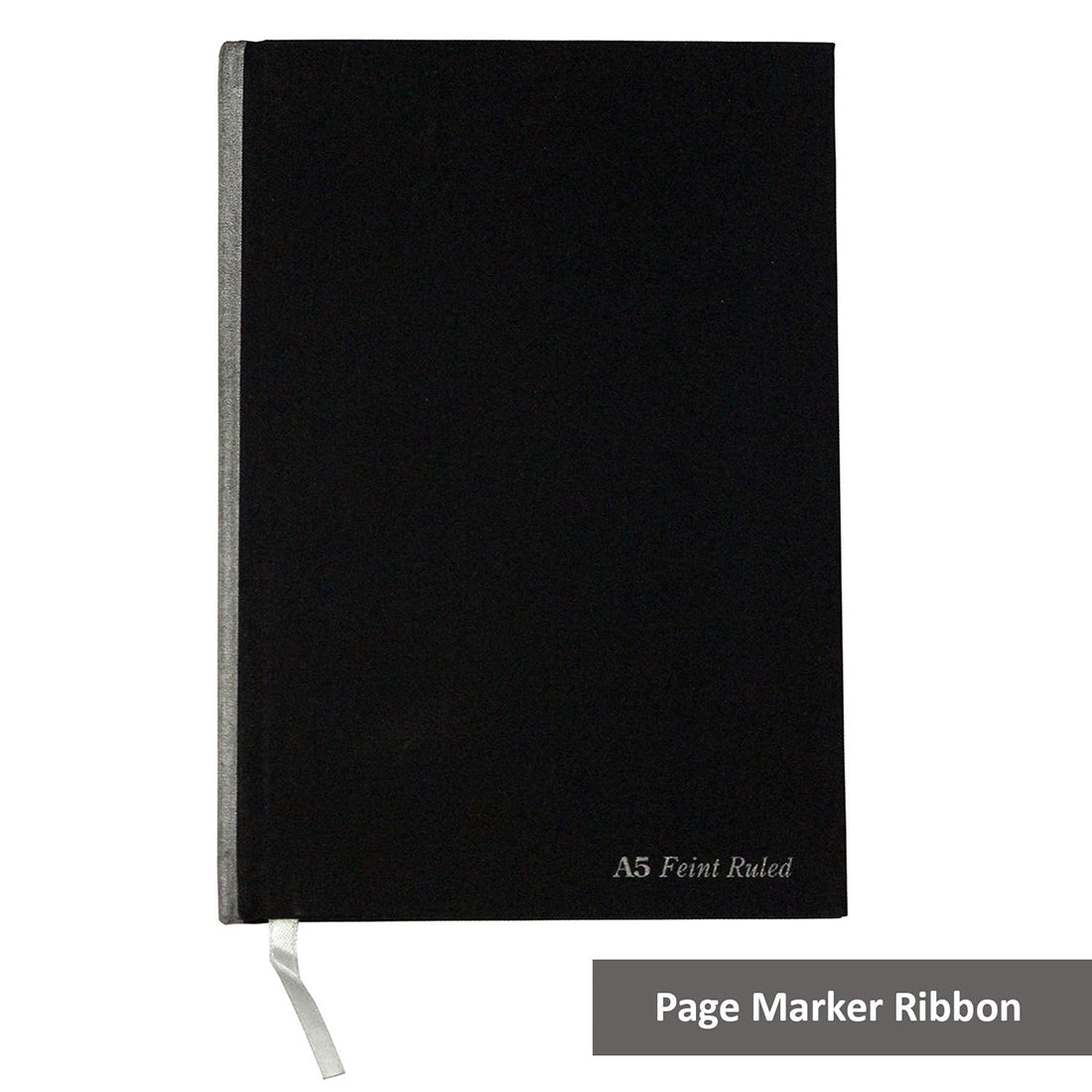 Pukka Pad Black Casebound A5 Pad, Single Ruled, 192 Pages, 90 GSM