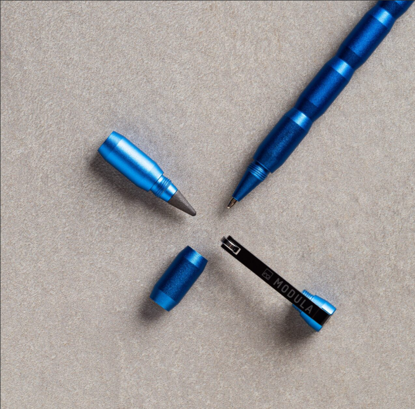 Pininfarina | Forever Modula | Aluminum | GrafeeX Tip Pencil & Ballpoint Pen | Blue