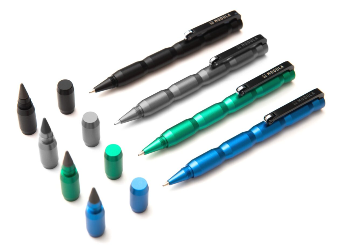 Pininfarina | Forever Modula | Aluminum | GrafeeX Tip Pencil & Ballpoint Pen | Blue