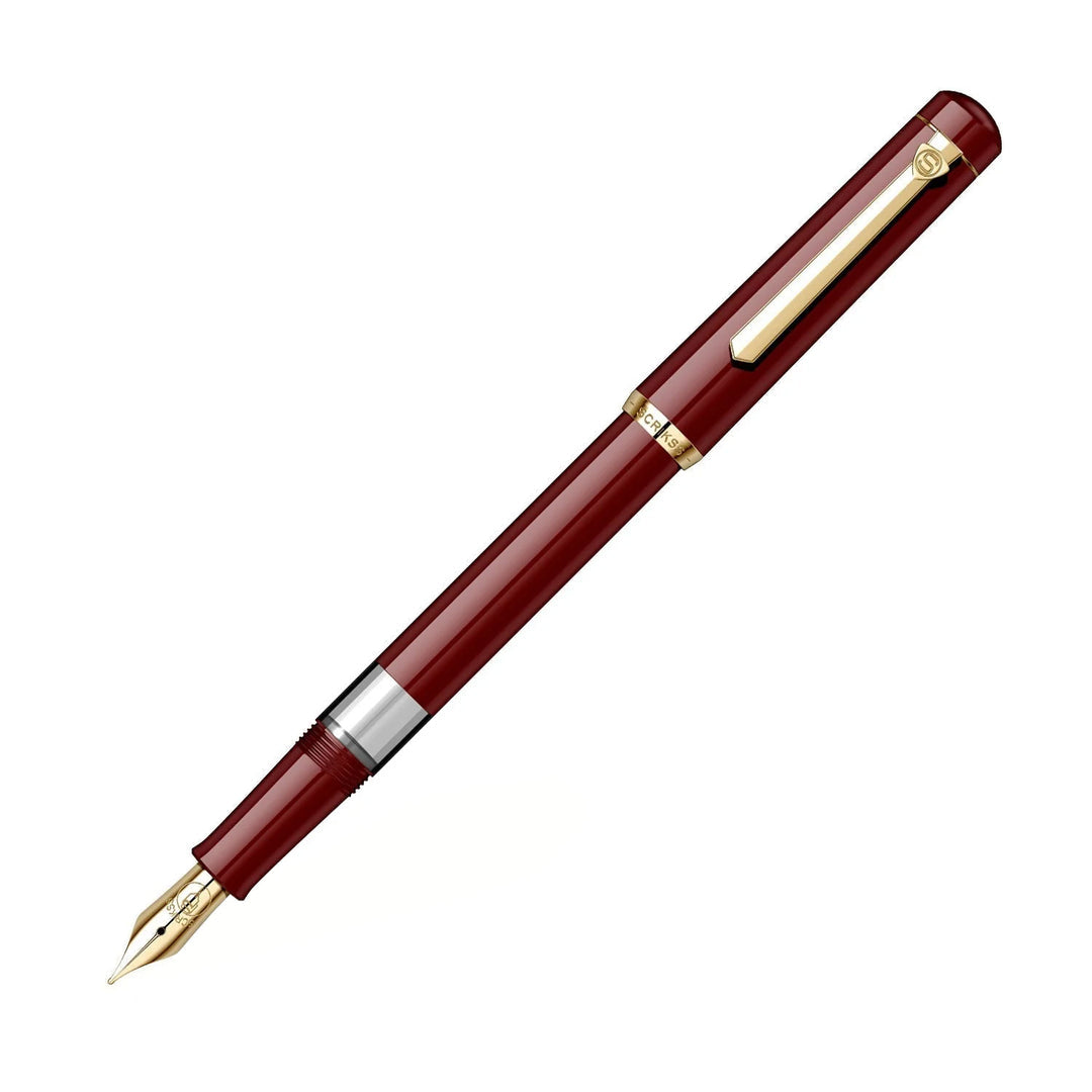 Scrikss | 419 Legendary | Classic | Fountain Pen | Burgundy Barrel - penpencilink