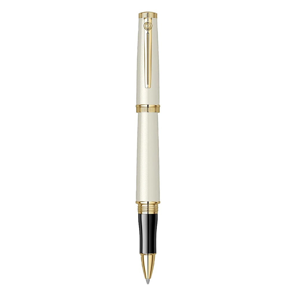 Scrikss Heritage Rollerball Pen | Ivory Gold-GT