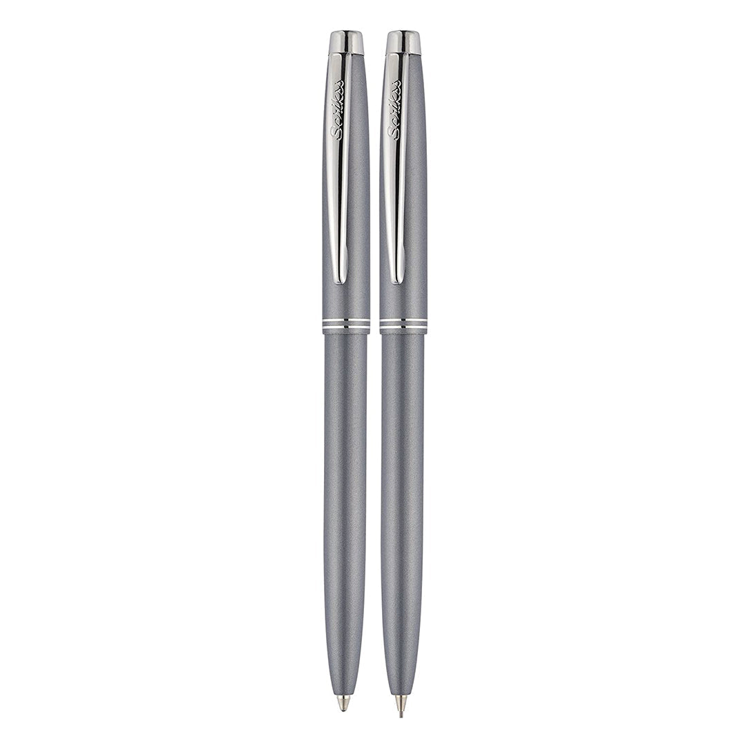 Scrikss 108 Prestige Ballpoint Pen & 0.7mm Mechanical Pencil Set | Dark Grey CT