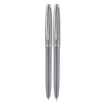 Scrikss 108 Prestige Ballpoint Pen & 0.7mm Mechanical Pencil Set | Dark Grey CT