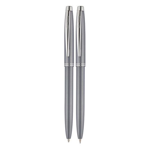 Scrikss 108 Prestige Ballpoint Pen & 0.7mm Mechanical Pencil Set | Dark Grey CT