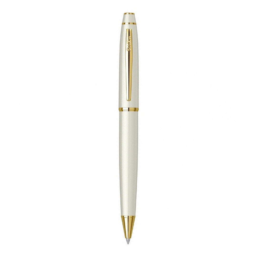 Scrikss | Noble 35 | Ballpoint Pen | Pearl White-GT