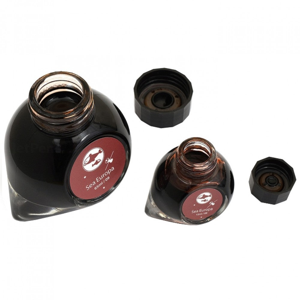 Colorverse Ink | Spaceward Series | Sea Europa | Red | 65ml & 15ml | 2 Bottle Set - penpencilink