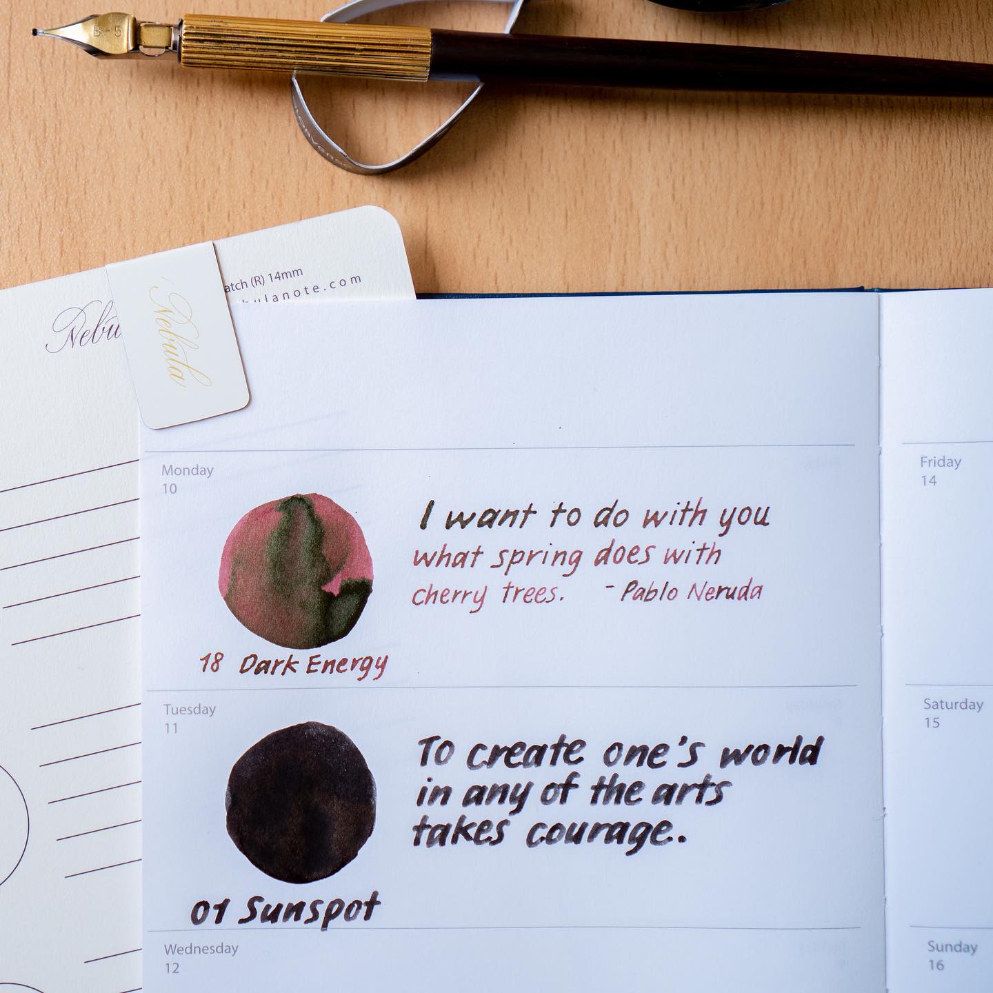 Colorverse |  Astrophysics Series | Season 2 | Fountain Pen Ink | Dark Energy | Dark Brown | 65ml and 15ml | 2 Bottle Set