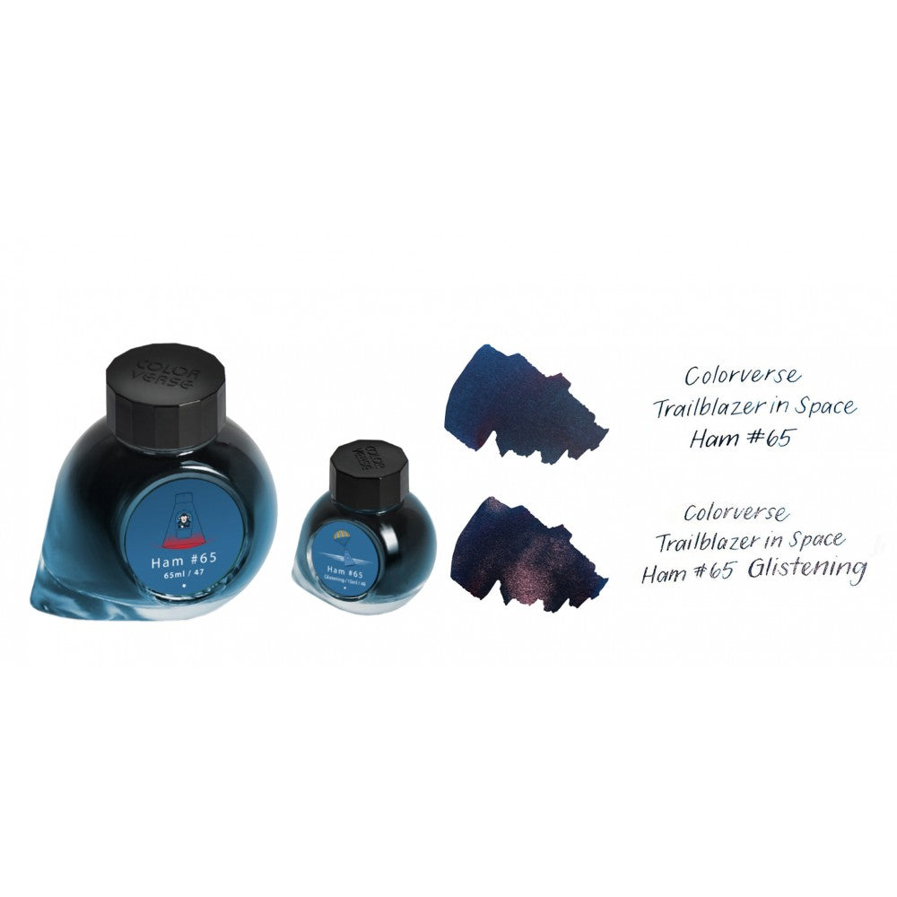 Colorverse Ink | Trailblazer In Space | HAM 65 | Dark Blue | 65ml & 15ml | 2 Bottle Set - penpencilink