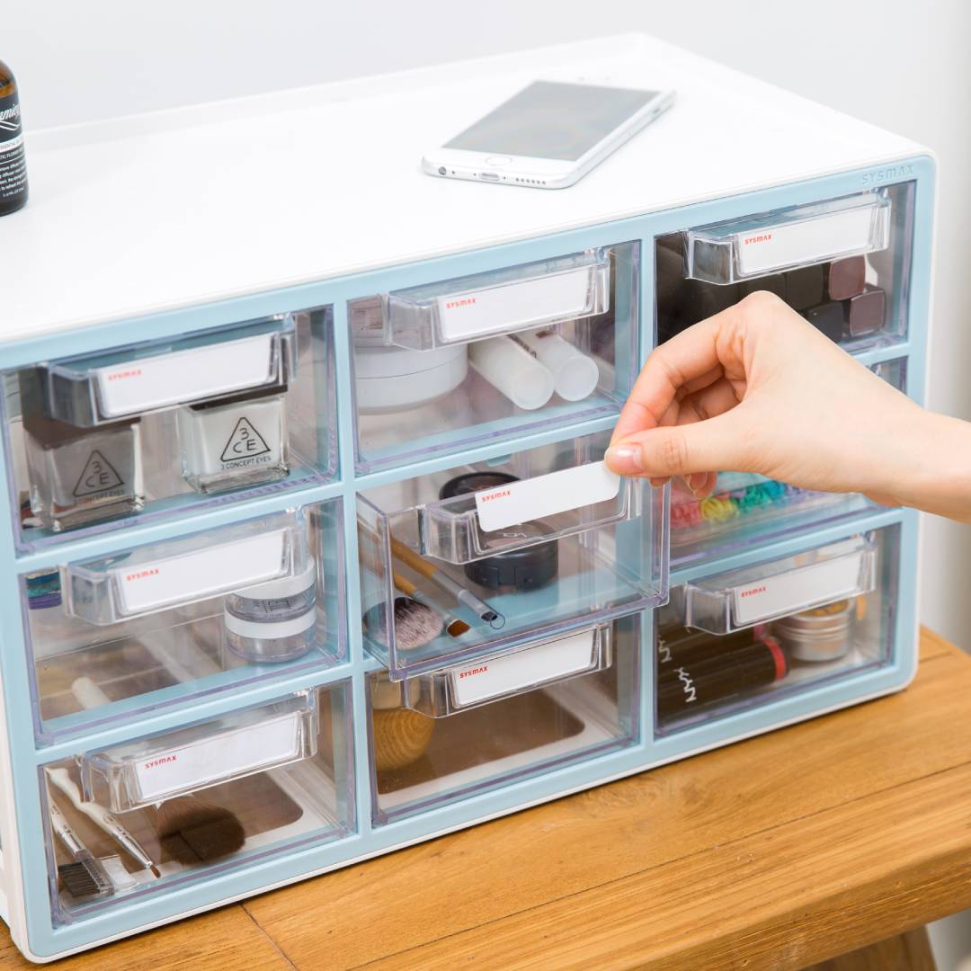 Sysmax | Multi Utility  Storage Box | 9 Drawers | Organizer | Mint | Up System | For Office & Home