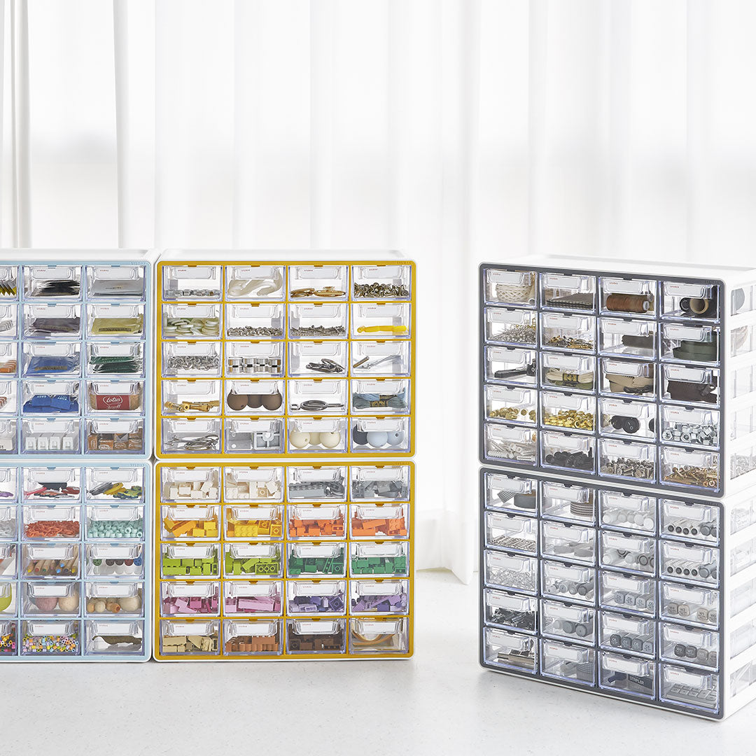 Sysmax Storage Sysmax | Multi Utility Storage Box | 20 Drawers | Organizer | Yellow ...