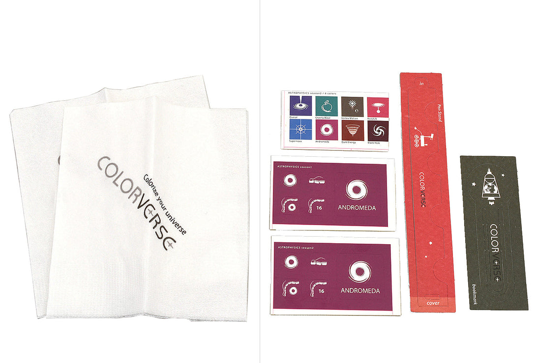 Colorverse | Astrophysics Series | Season 2 | Fountain Pen Ink | Andromeda | Purple | 65ml and 15ml | 2 Bottle Set - penpencilink