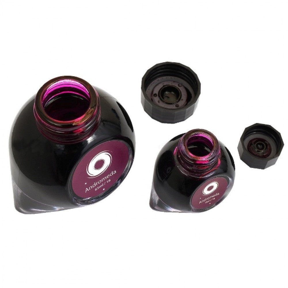 Colorverse | Astrophysics Series | Season 2 | Fountain Pen Ink | Andromeda | Purple | 65ml and 15ml | 2 Bottle Set - penpencilink