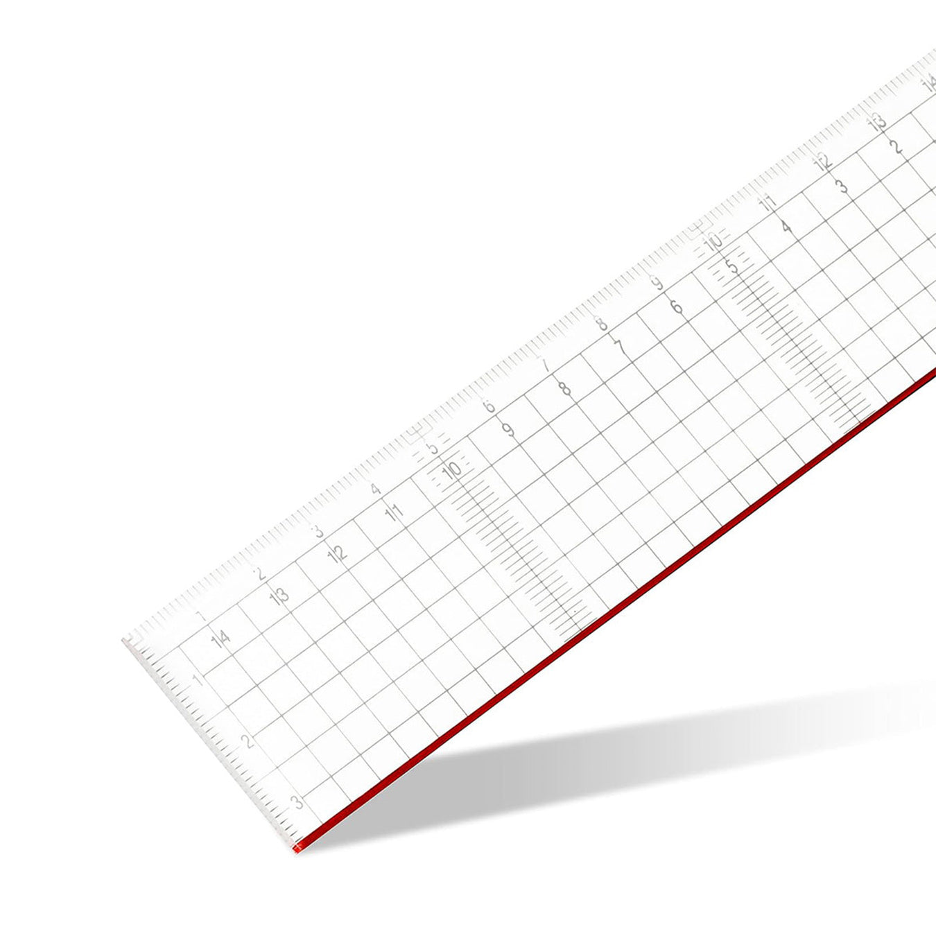 Aristo | Cutting Ruler Pexiglass | Red Cutting Edge | 50cm | Transparent