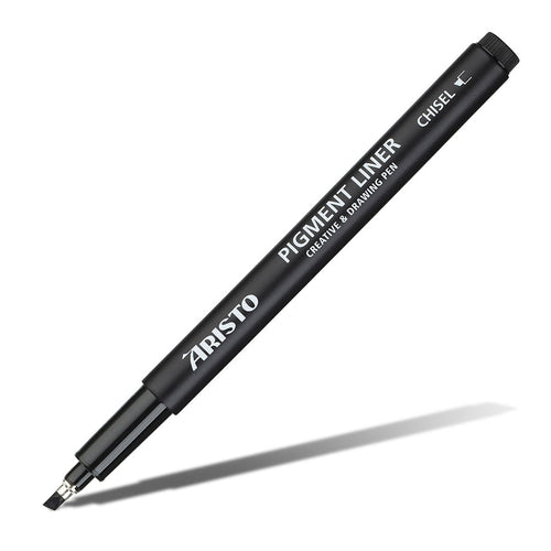 Aristo | Pigment Liner | Chisel Tip | Pack of 1