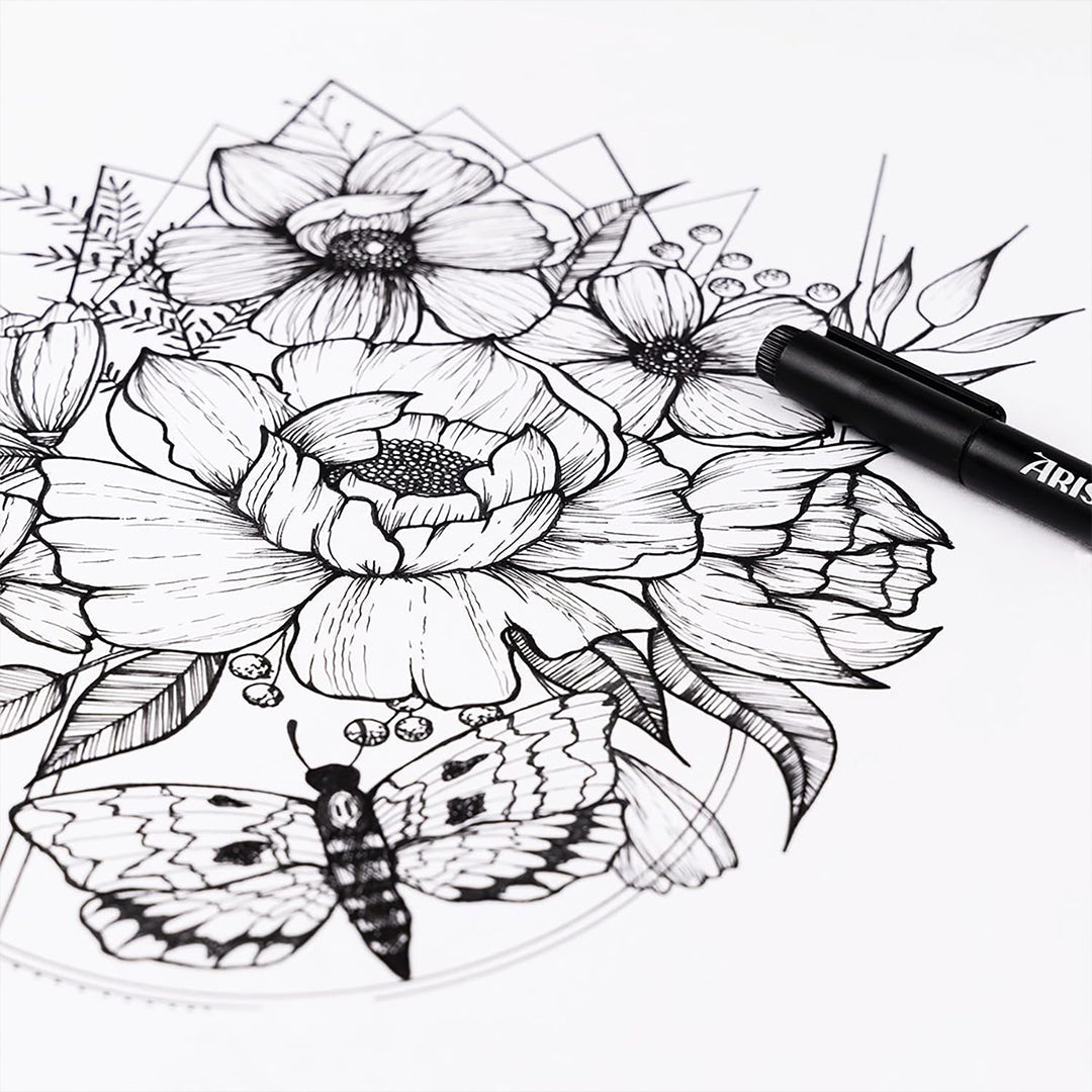 Aristo | Pigment Liner | 0.1,0.2,0.3mm | Set of 6 Pens