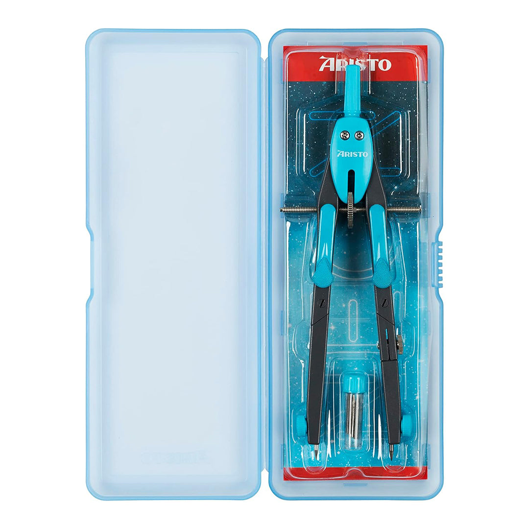 Aristo | Rapid Adjustment Compass | College BTS | 2 Hinges | Blue Colour