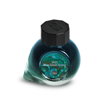 Colorverse | 2025 Blue Green Snake | Standard  | Fountain Pen Ink | Glitter Green | 15ml