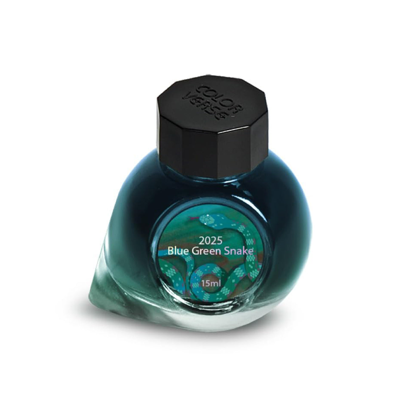 Colorverse | 2025 Blue Green Snake | Standard  | Fountain Pen Ink | Shiny Silver | 15ml