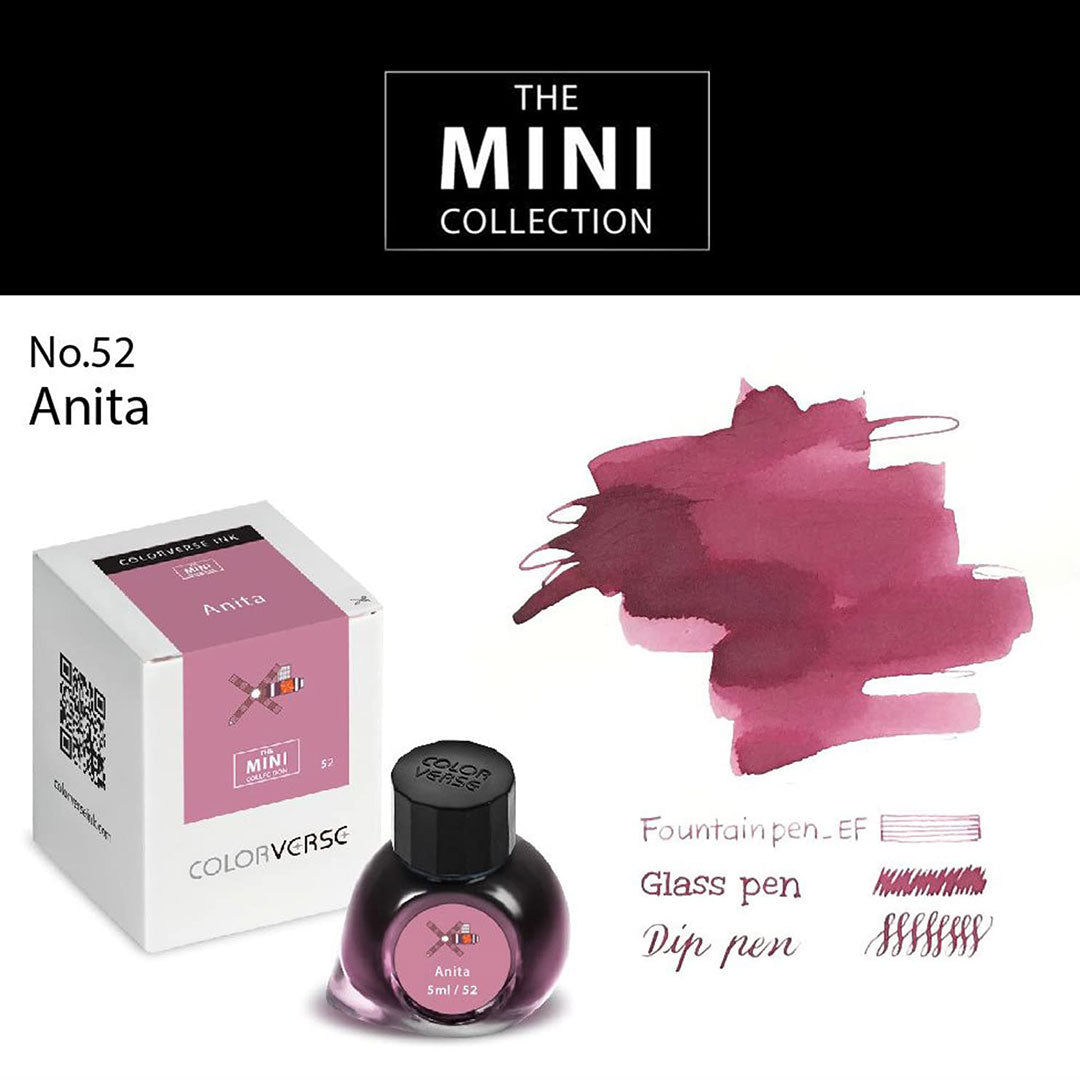 Colorverse Mini | 5ml | Anita | Pink | Fountain Pen Ink