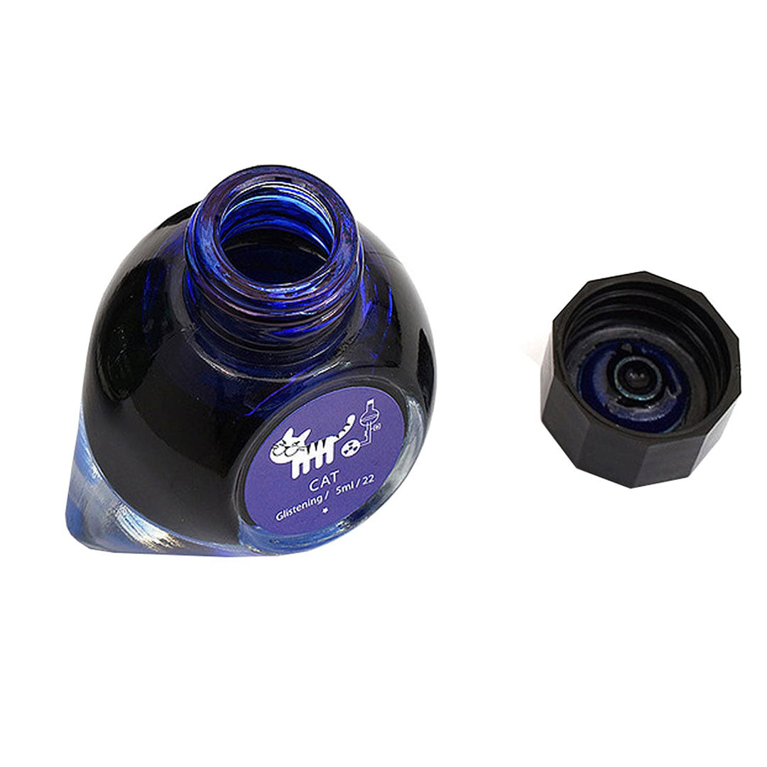 Colorverse Mini | Blue | Fountain Pen Ink Bottled | 5ml | Cat