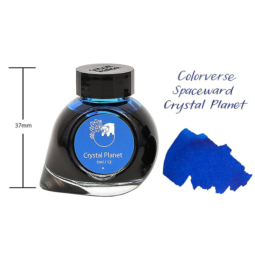 Colorverse Mini | Blue | Fountain Pen Ink Bottled | 5ml | Crystal Planet