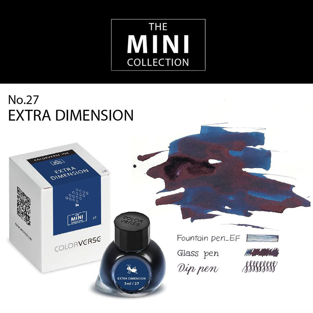 Colorverse Mini | Blue | Fountain Pen Ink Bottled | 5ml | Extra Dimension