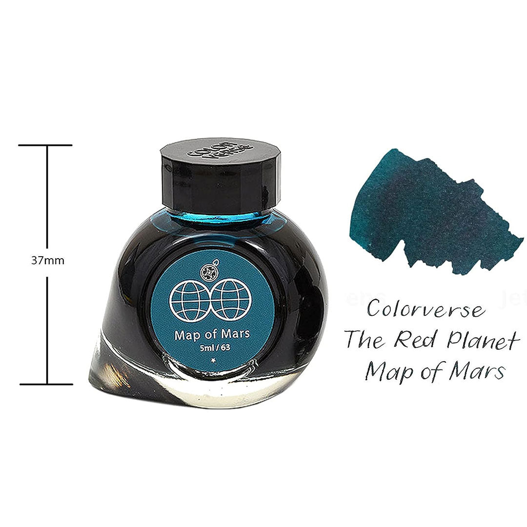 Colorverse Mini | 5ml | Map of Mars | Green | Fountain Pen Ink