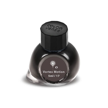 Colorverse Mini | Black | Fountain Pen Bottled Ink | 5ml | Vortex Motion