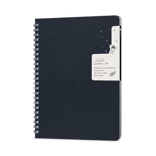 Colorverse | Nebula | Casual Series | Spiral Bound Notebook | Plain | Dark Navy