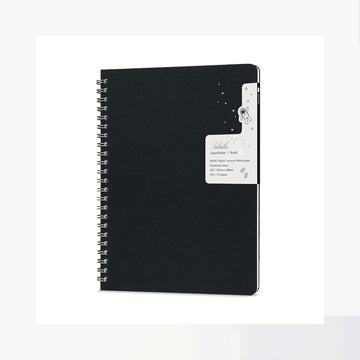 Colorverse | Nebula | Casual Series | Spiral Bound Notebook | Ruled | Black
