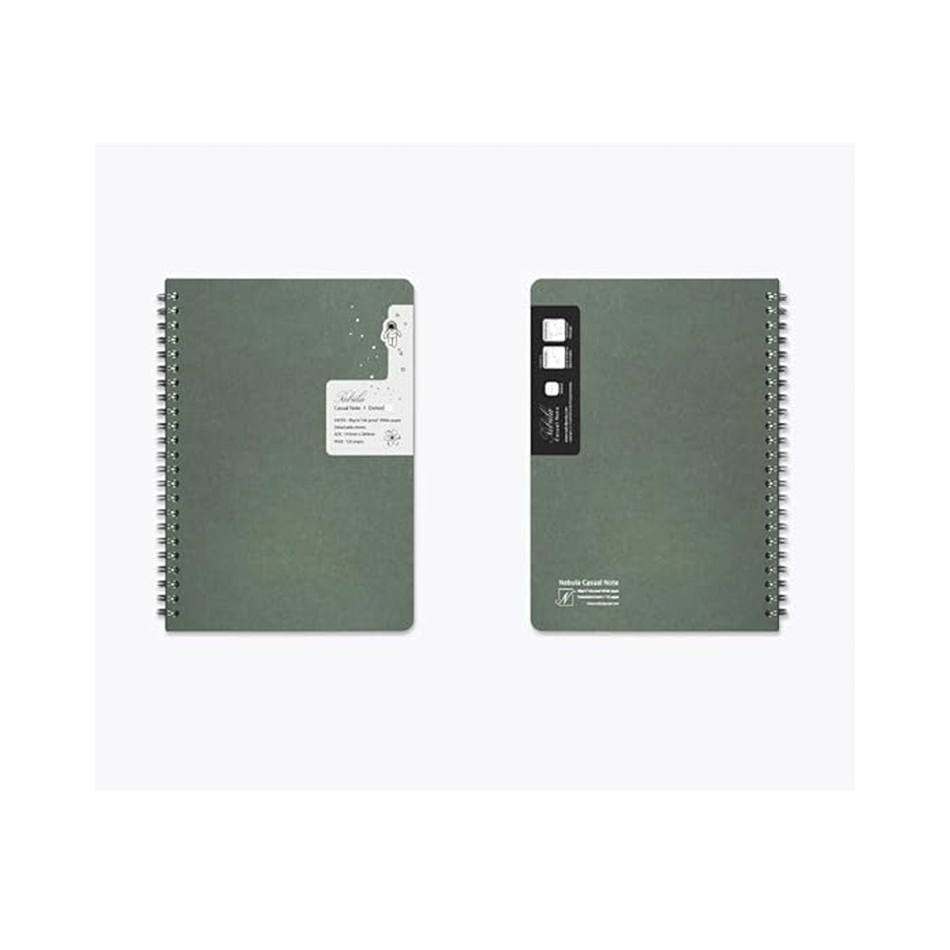 Colorverse | Spiral Bound Note Book | Notebook | Oil Green