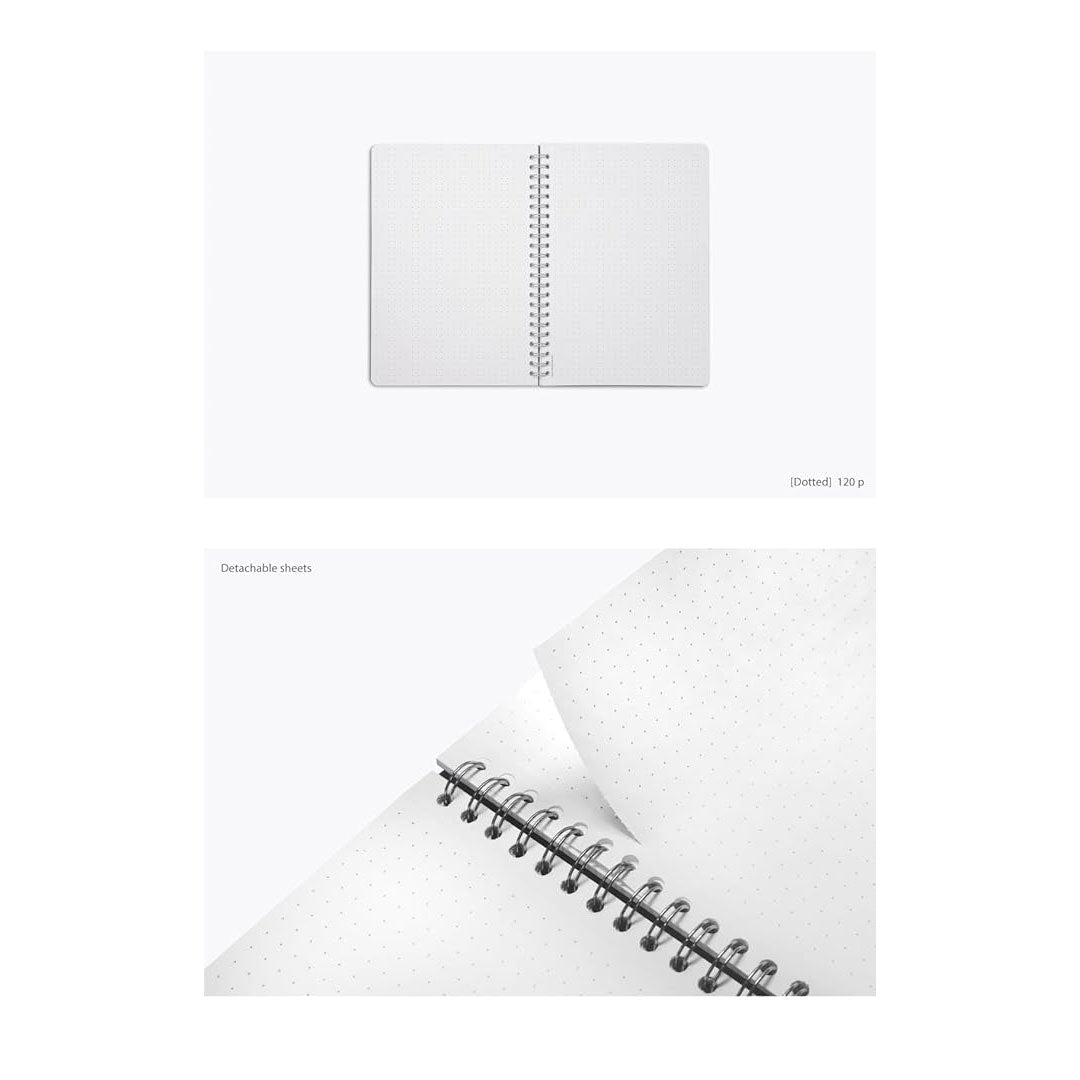 Colorverse | Spiral Bound Note Book | Notebook | Oil Green