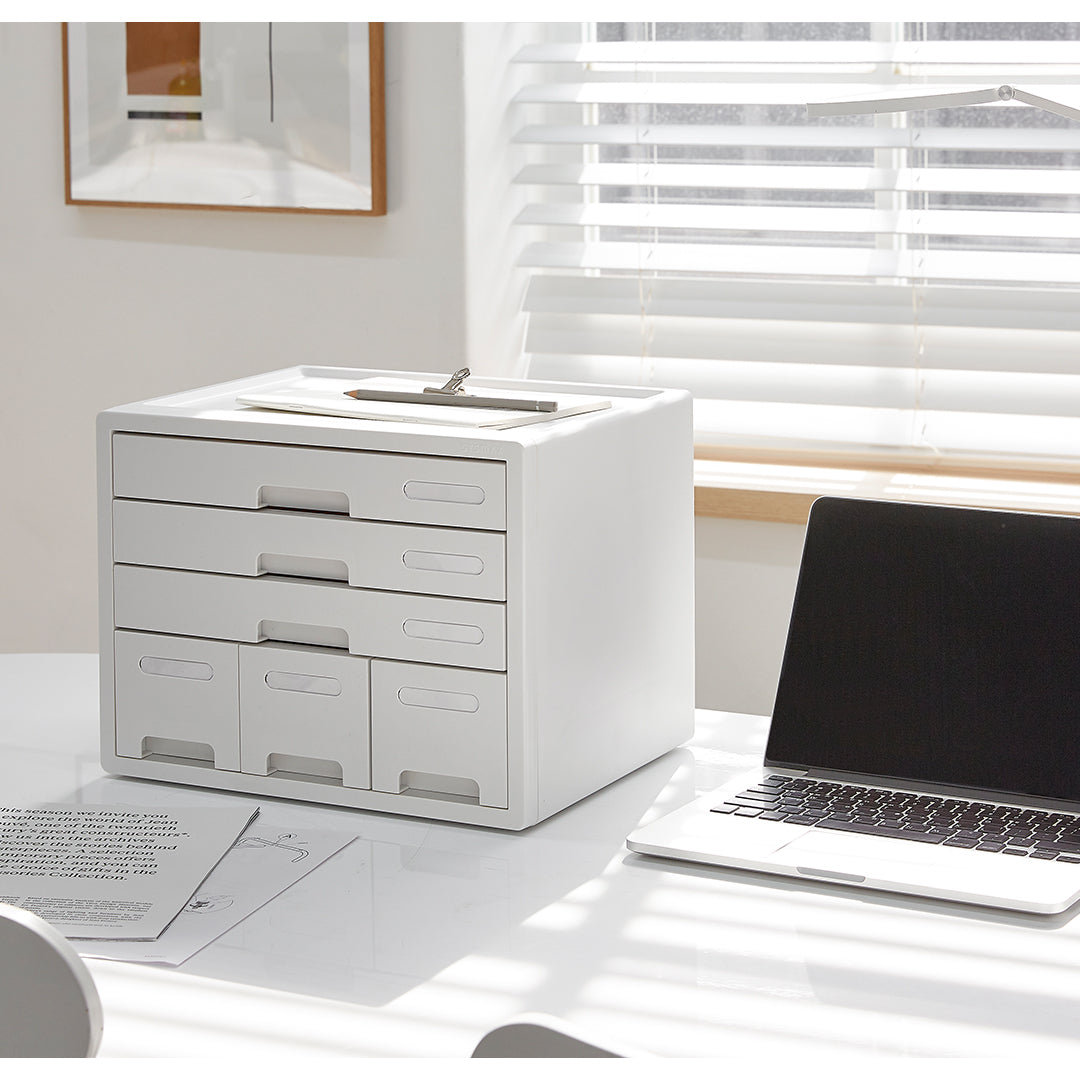 Sysmax | Combo File Cabinet| 6 Drawers| Organizer | White
