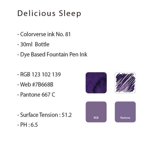 Colorverse | Joy | Ink Bottle | Ordinary Earth Edition | Delicious Sleep | 30ml - penpencilink