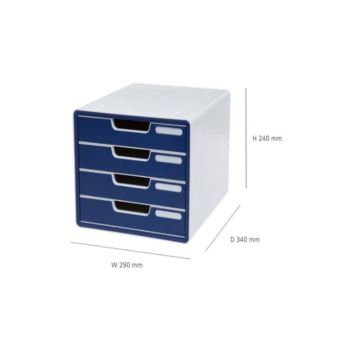Sysmax | File Cabinet | 4 Drawers | Wine Red|Deluxe Color | For Office School  & Hospital