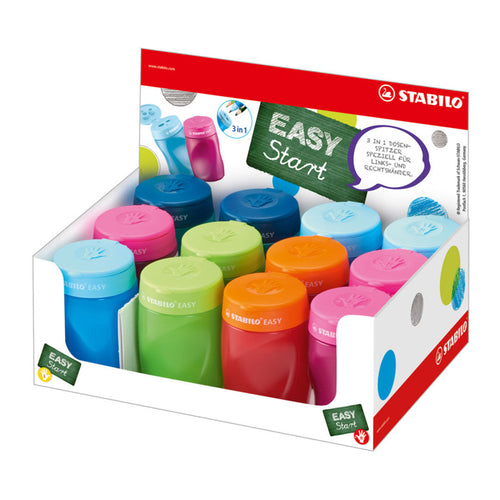 Stabilo | Easy Sharpener Cardboard | 12 Pack | Mix