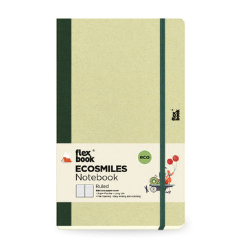 Flexbook | Ruled | Medium A5 Size Notebook | Kiwi | Ecosmiles Eco Series