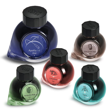Colorverse | Blue | Fountain Pen Ink Bottled | First Moon Landing | Limited Edition 65ml, 15ml x 4bottle.