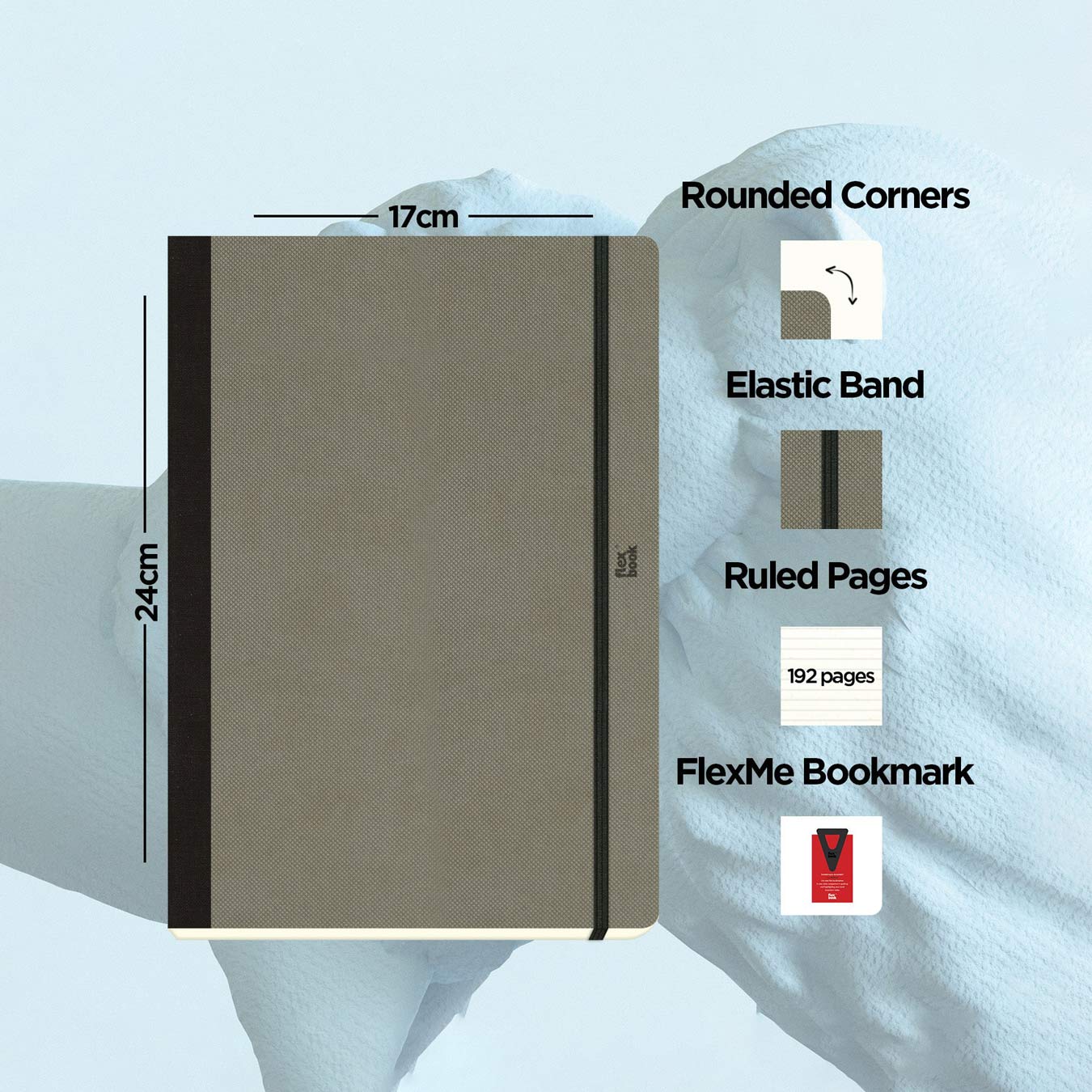 Flexbook | Ruled | Large B5 Size Notebook | Elephant | Adventure Series